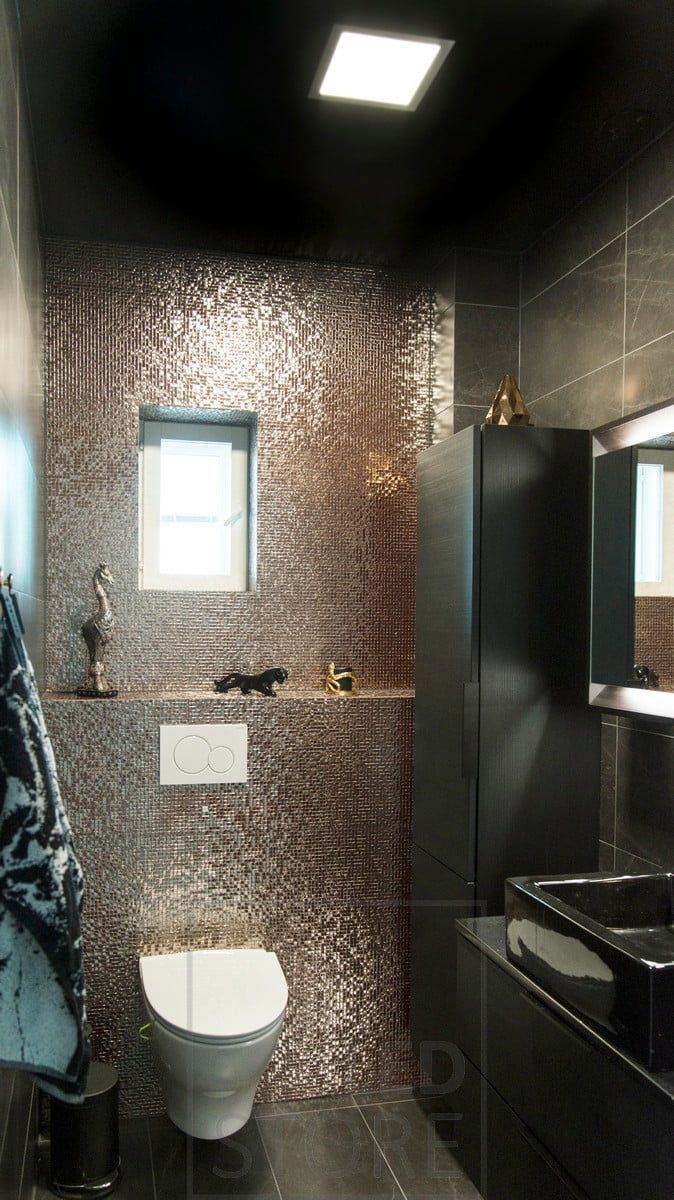 In the toilet, a UPPOAVA led panel on the ceiling illuminates the space. Ledstore.fi