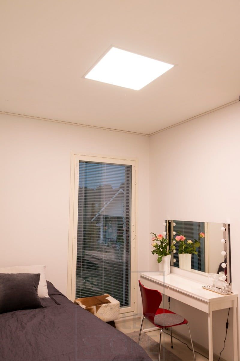 The Led Panel illuminates beautifully evenly and resembles a skylight. Ledstore.fi
