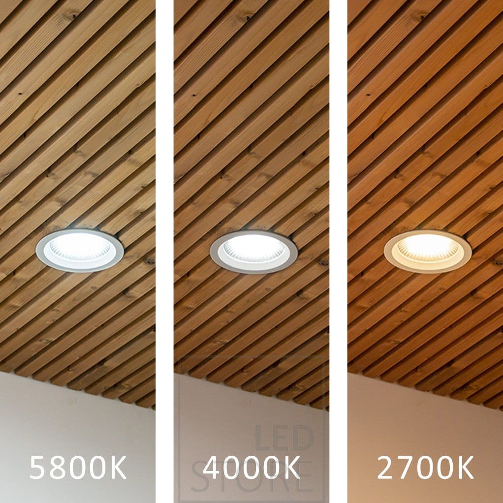 EYE deep emitter in strip ceiling with stepless colour temperature control (CCT). Ledstore.fi