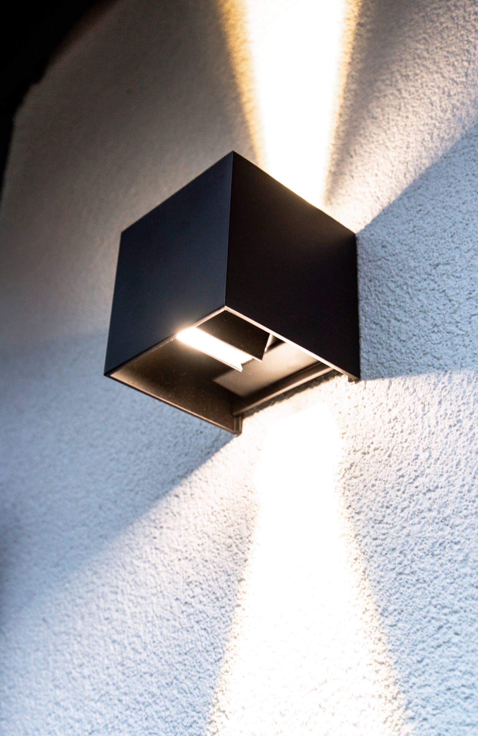 Exterior wall lighting FUNK wall black