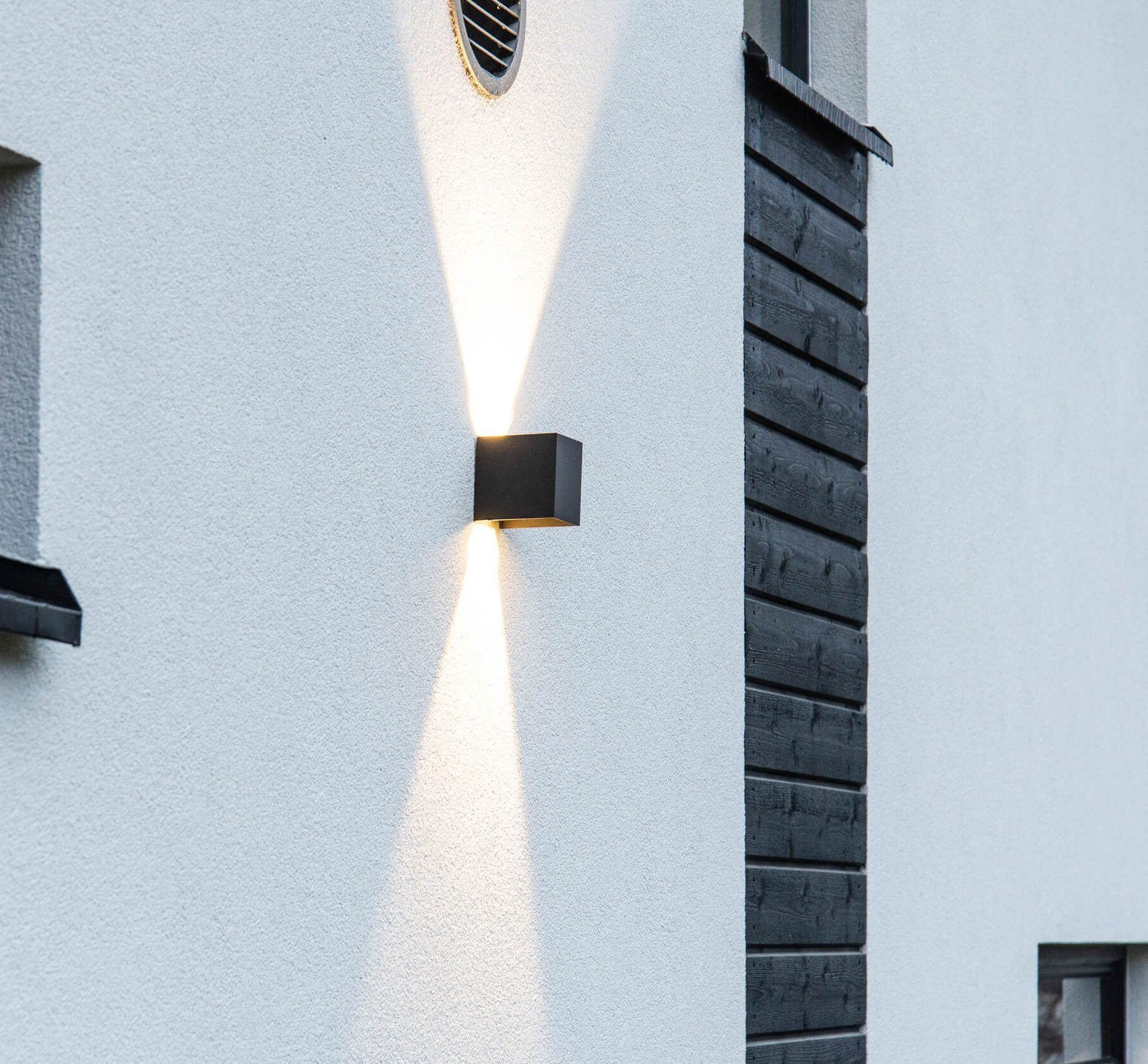 Exterior wall lighting FUNK wall black