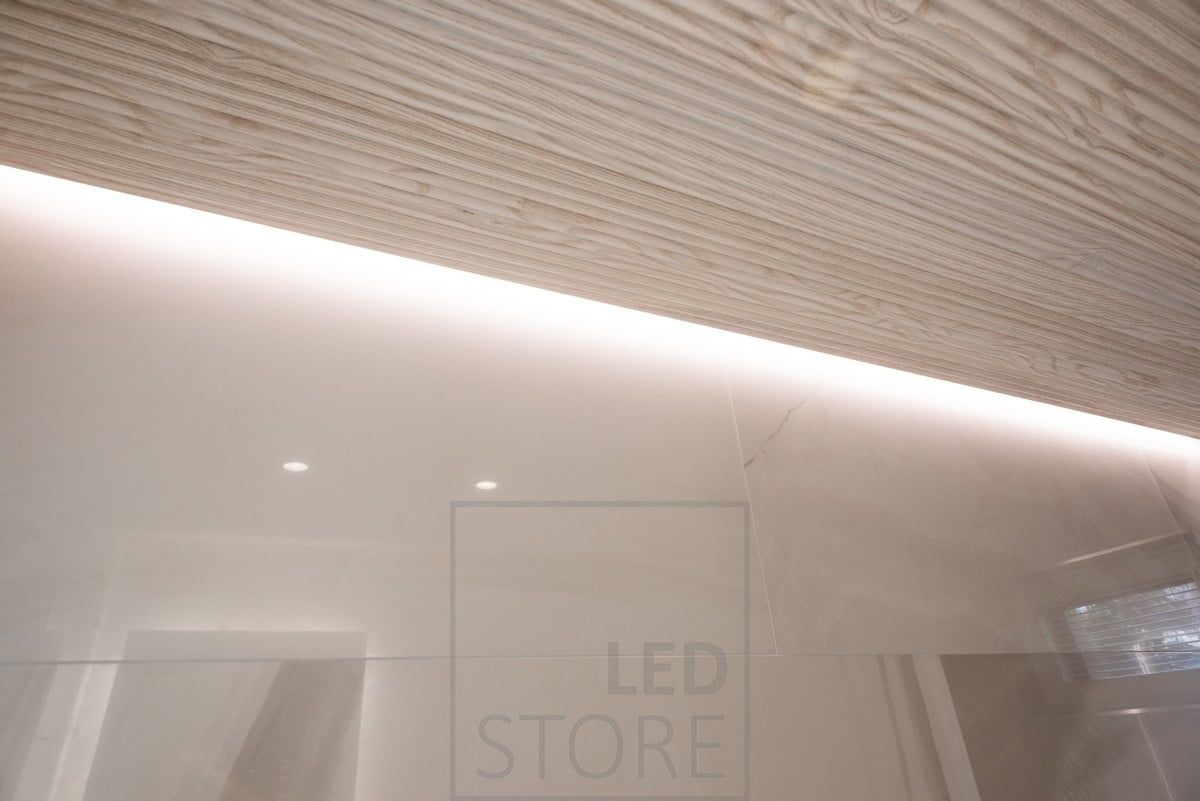 Beautiful indirect mood lighting in the bathroom. Ledstore.fi