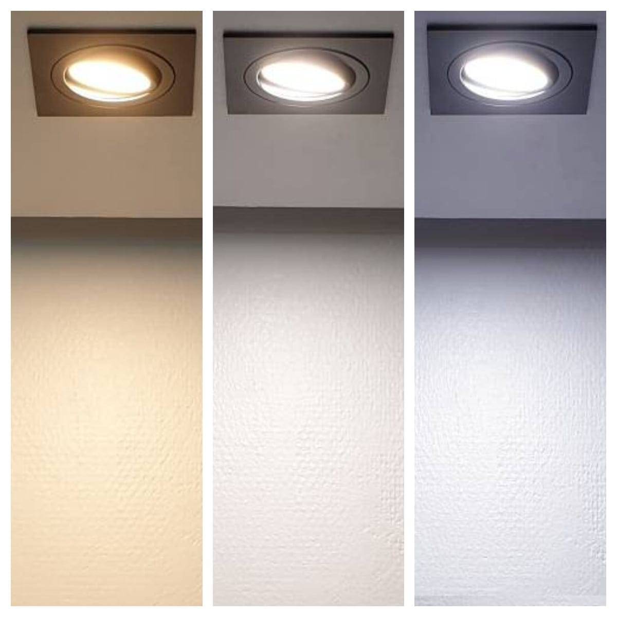Temperature adjustable black luminaire.