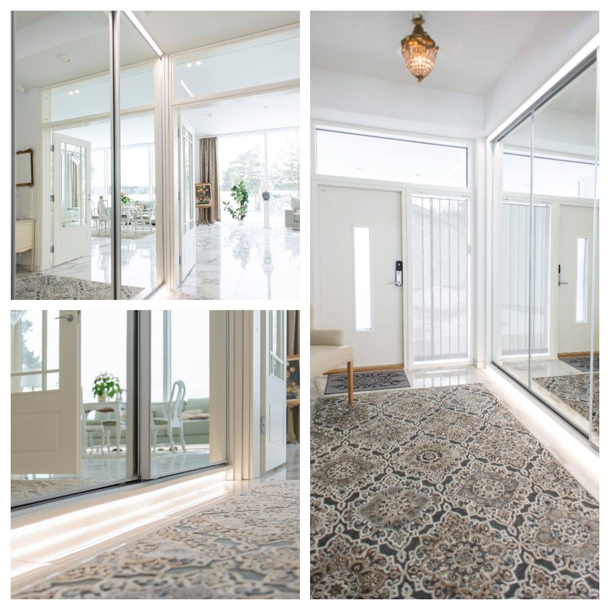With the help of a lighting design service, I created a fresh look in the hallway with an LED strip light.