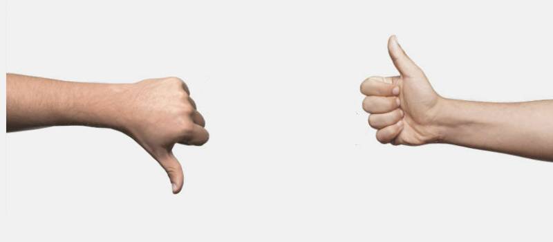 The good and bad sides of the Led dimming choice, thumbs up and thumbs down