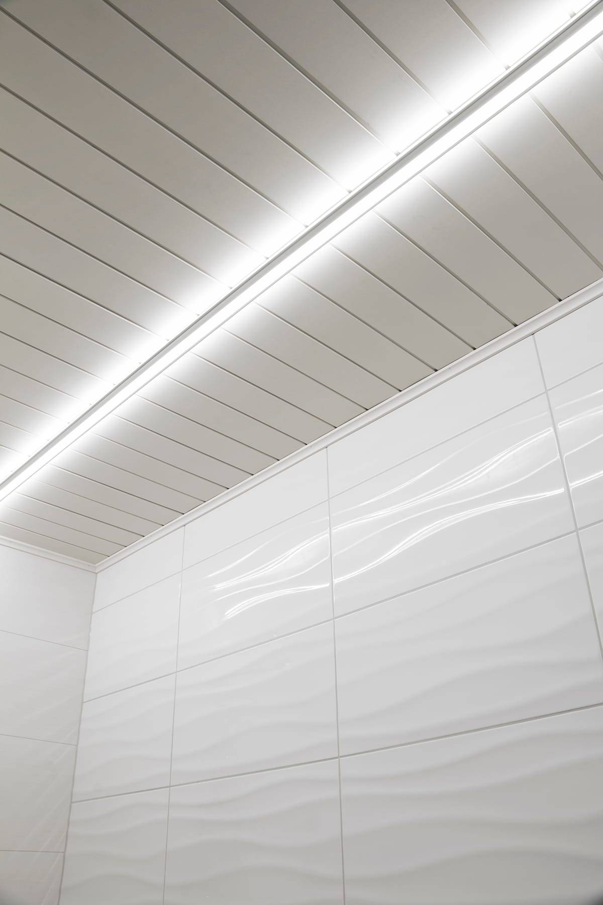 Bathroom lighting can be implemented in an innovative way with a profile