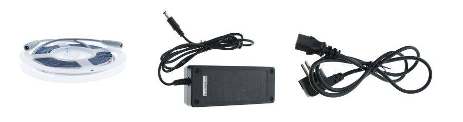 Connecting an LED strip to a power supply is easy if it has DC connectors