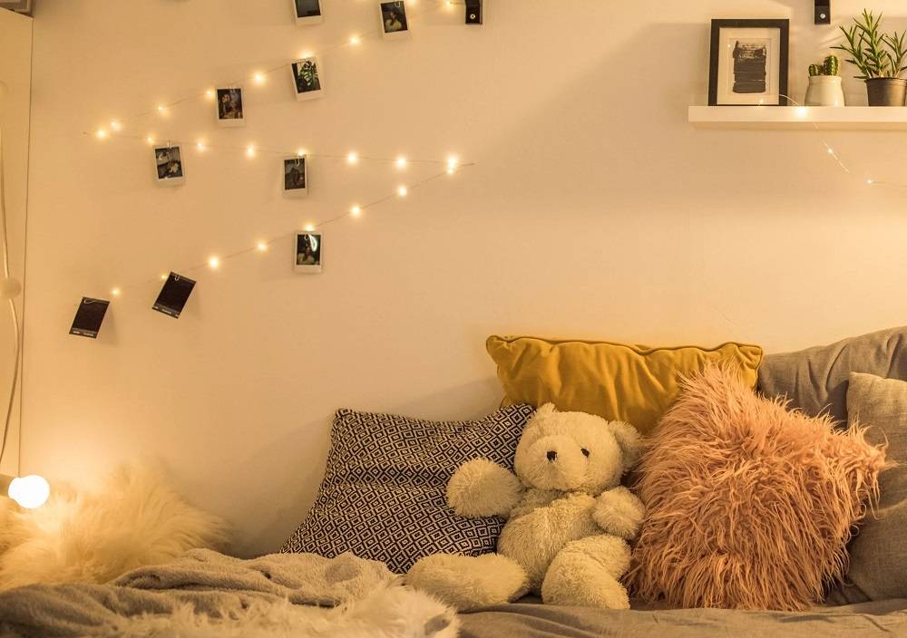 Christmas lights in the children's bedroom all year round