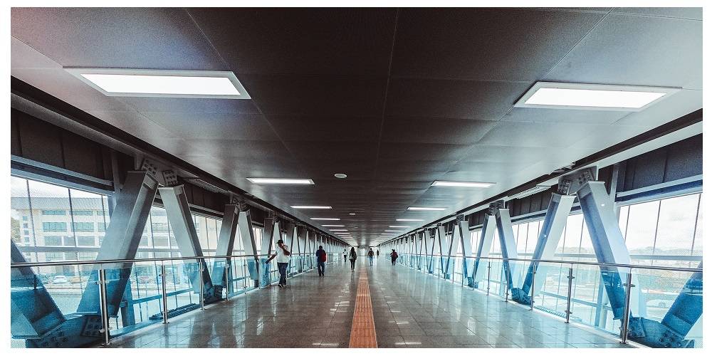 In public spaces, lighting can be on 24/7. Led lighting in lighting design helps.
