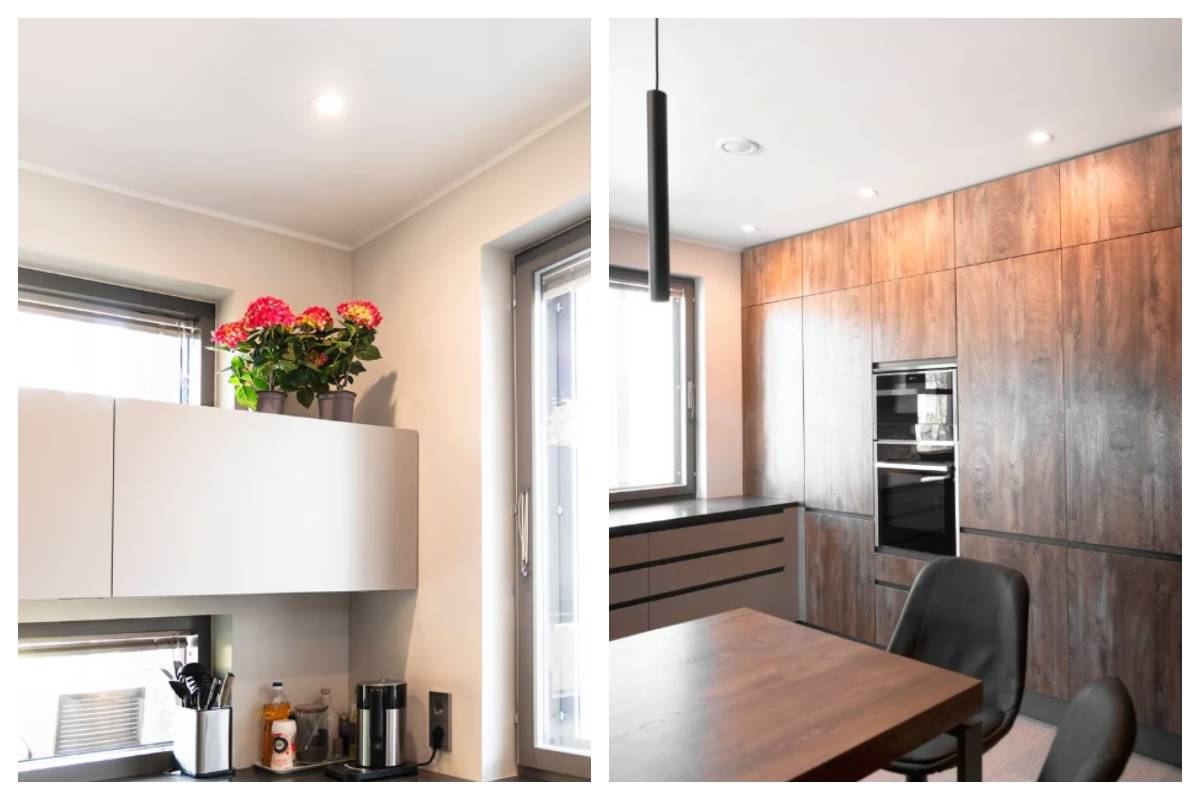 kitchen lighting with spotlights