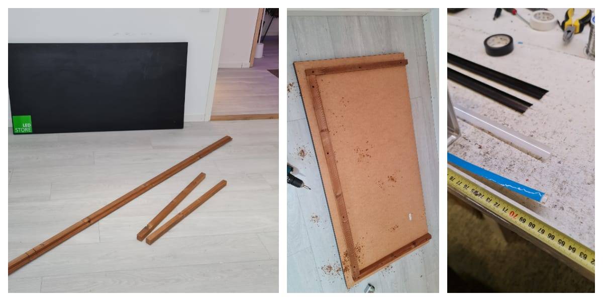 Desk lighting project - New life for an old tabletop