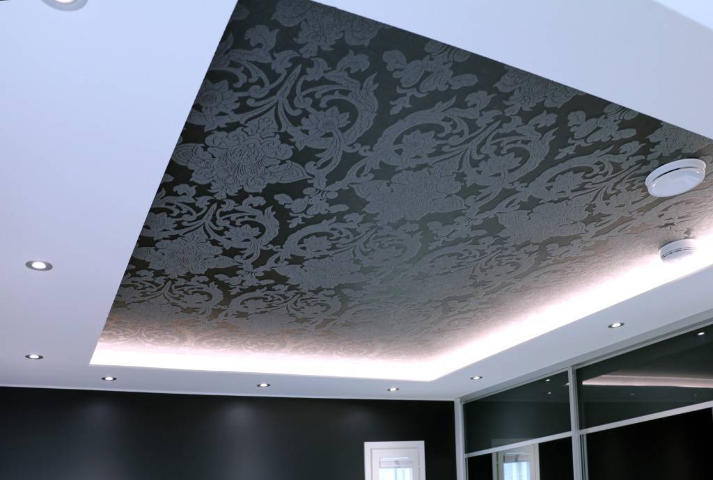 Atmosphere with Led light against black wallpaper