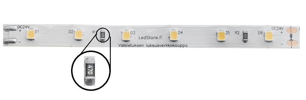 Led strip IC circuit which is why a led driver can be DC voltage operated