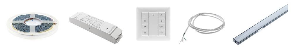 Led strip installation products