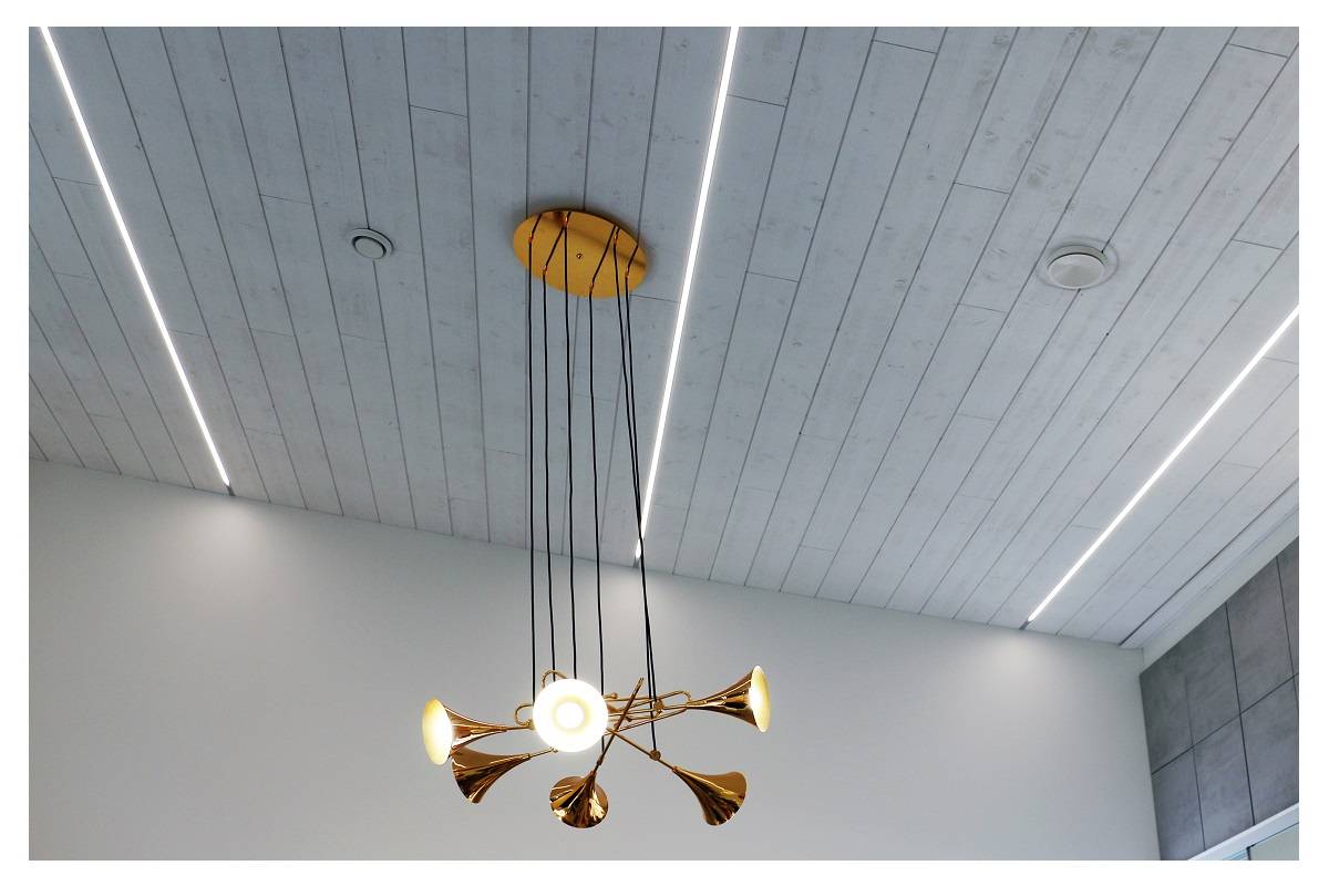 living room lighting design in used imagination