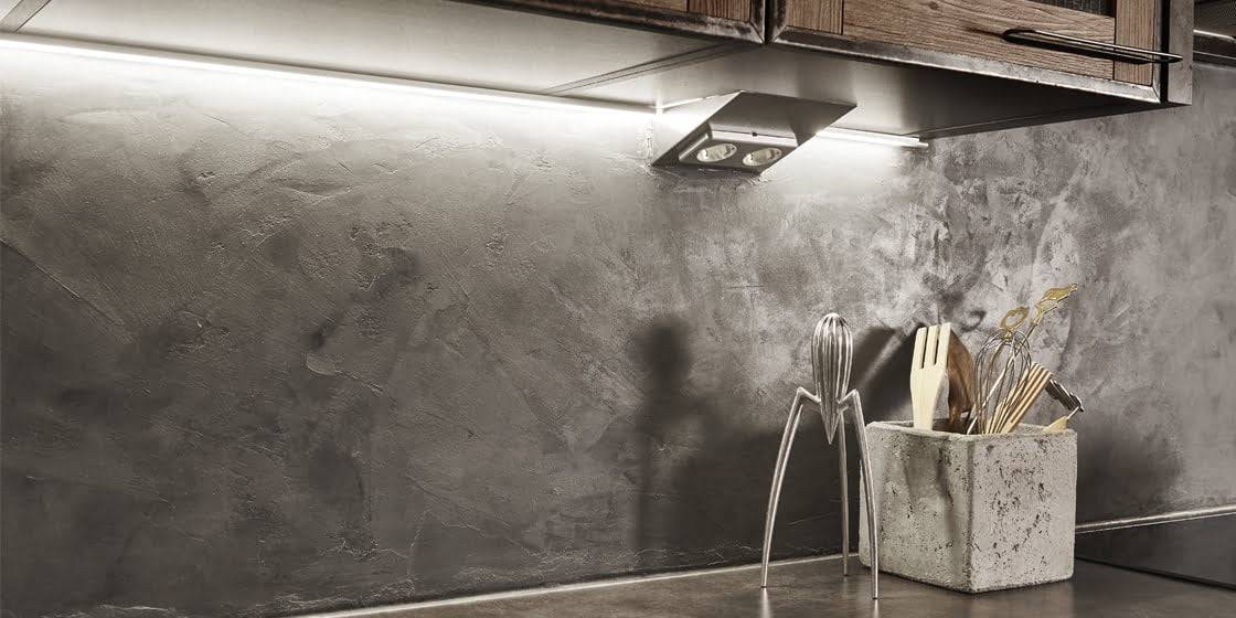 LED strip for the kitchen - how to choose lighting for the backsplash area! LED profile installed under the top cabinet in kitchen and it illuminates the kitchen countertop