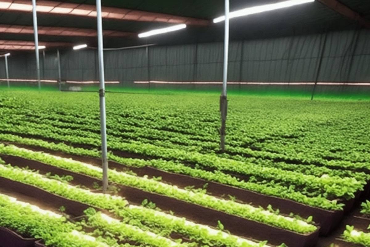 Led lighting in the greenhouse