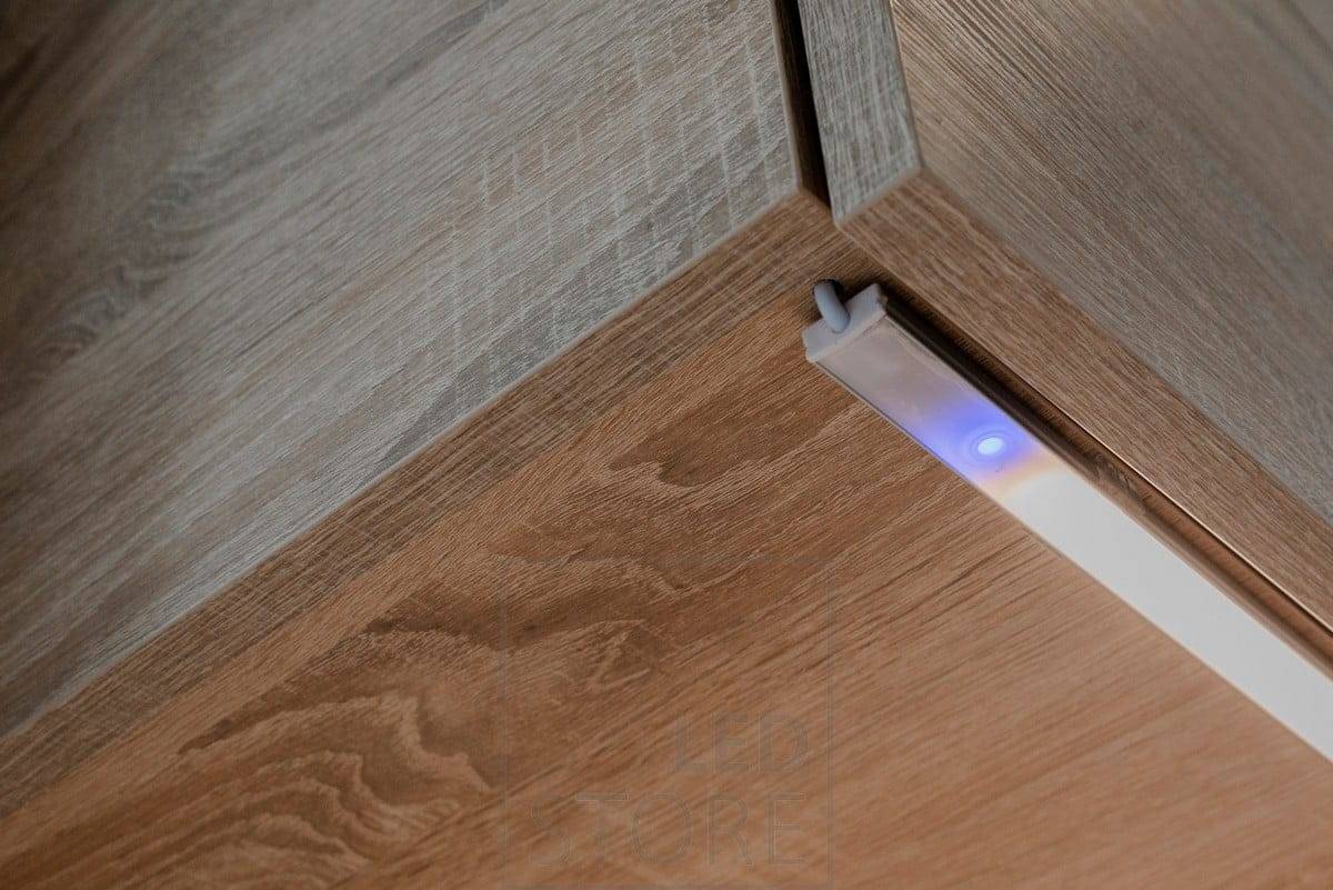 LED strip under the kitchen cabinet with touch dimmer