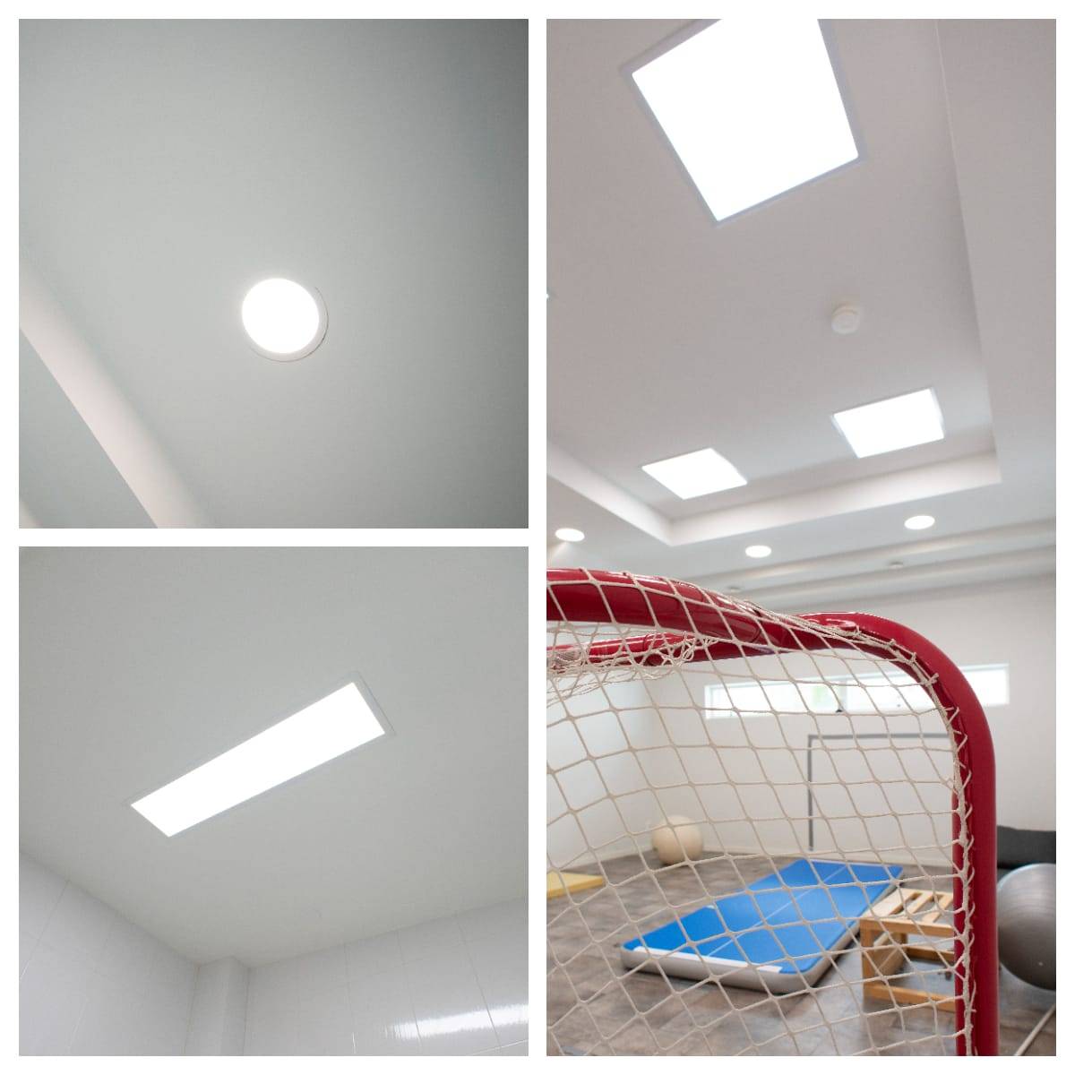 Panel luminaires provide good general lighting throughout the space. The lighting design provided the right amount of light in the space.