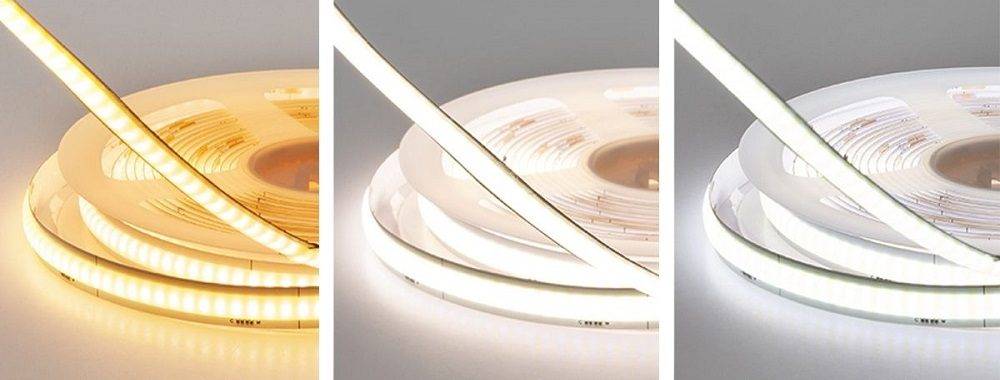 the power of the led strip is the same SOLO CCT led strip in different shades