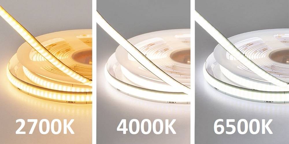 SOLO CCT led ribbon in different shades