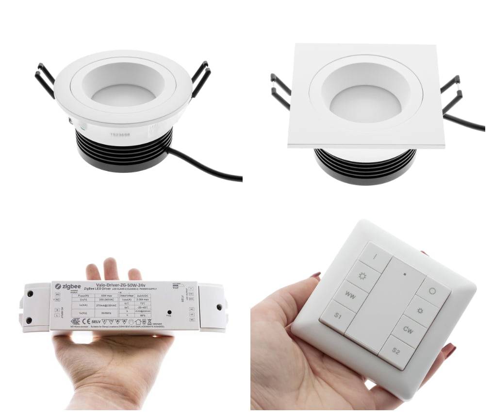 Lighting in the bathroom and other areas was controlled by Zigbee devices