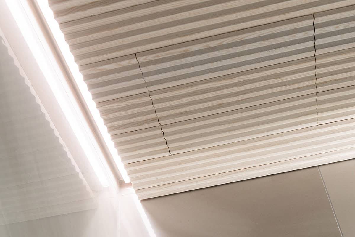 Access hatch in the ceiling.