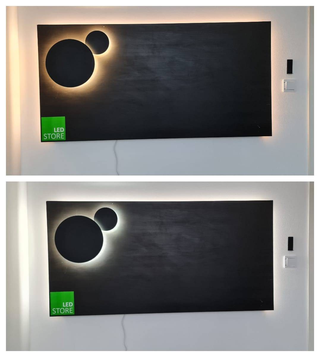 Desk lighting project - light temperature has a big impact