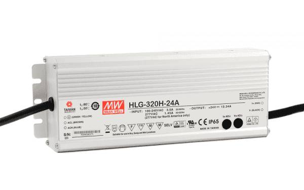 Connecting the cable; the IP65 power supply usually only has wires
