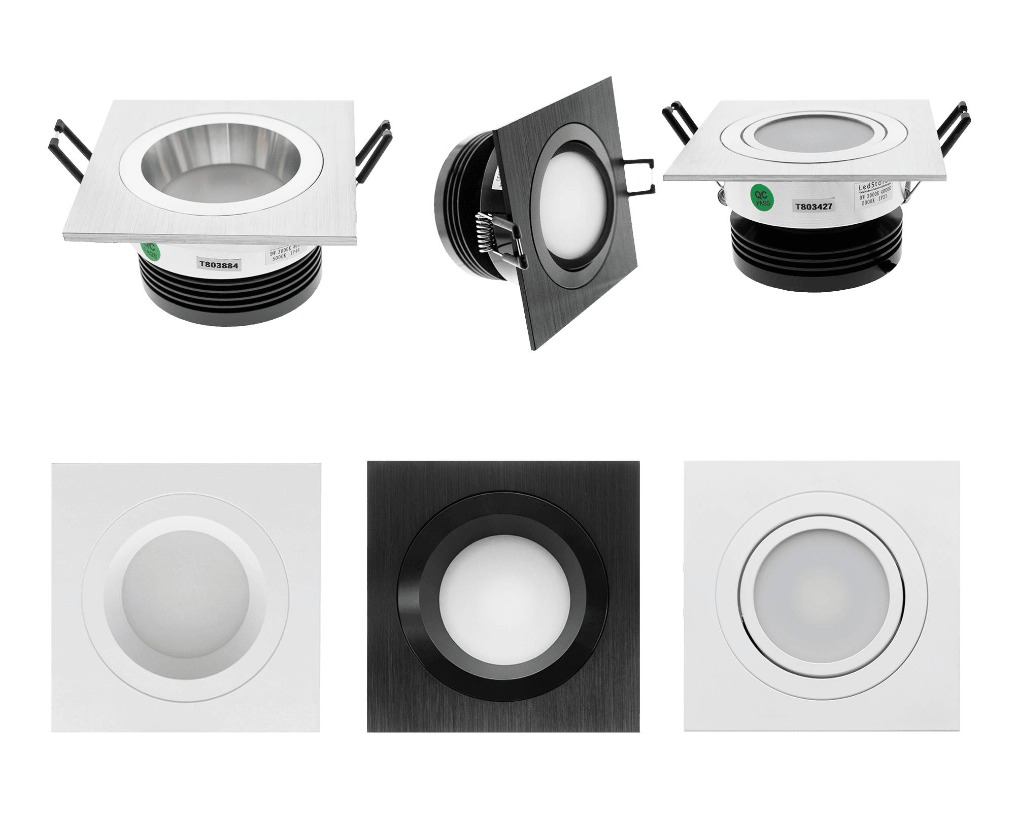 Spotlight colour temperature control is available on all LedStore spotlights