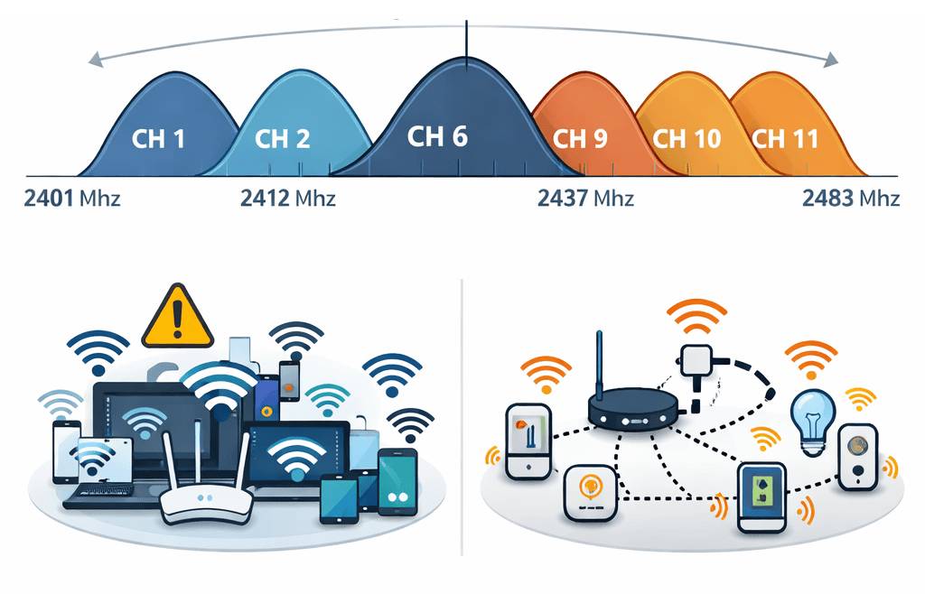 Traffic in Wi-Fi networks can interfere with smart lighting, but Zigbee enables reliable, interference-free LED lighting for the future.