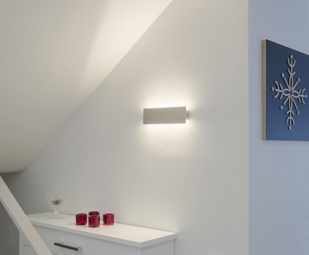 Green background and white square lines 'LED STORE' in bold white text highlighting environmentally friendly LED lighting options.