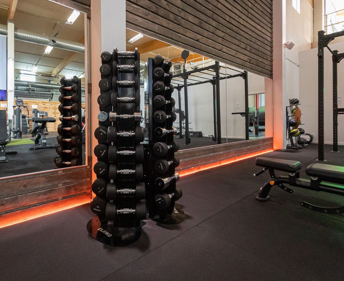 Ole.Fit In the Gate Park, the LED ribbon allows you to play with different shades.
