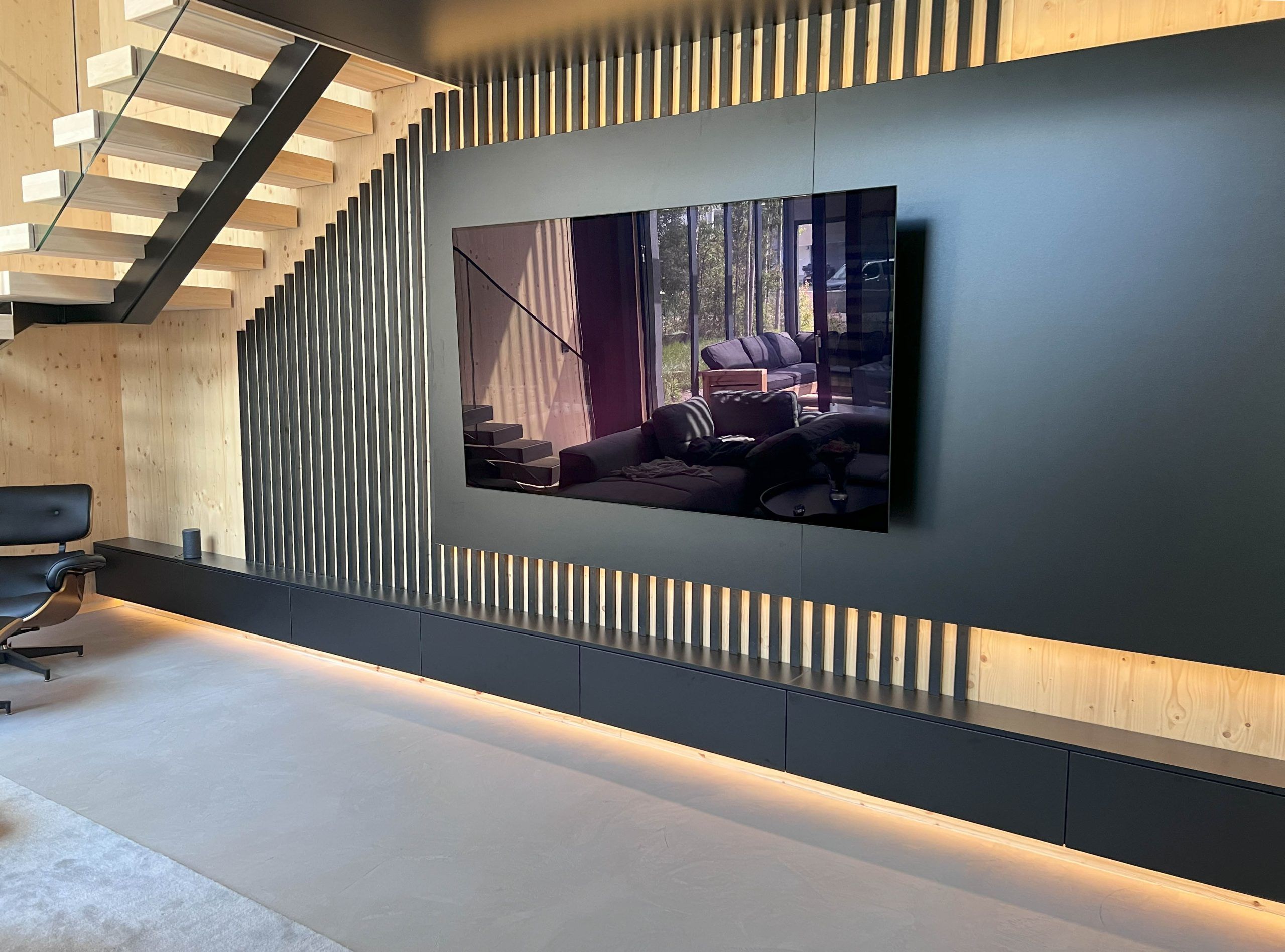 During the day, the light from the corner of the TV is not so bright.